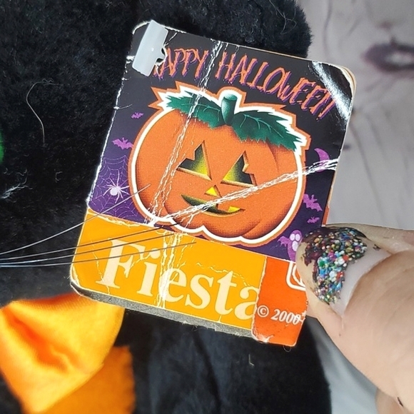 Y2K Fiesta Halloween Meow Witch Black Cat Plush Stuffed Animal Works 10" 🐈‍⬛️ - Picture 13 of 16